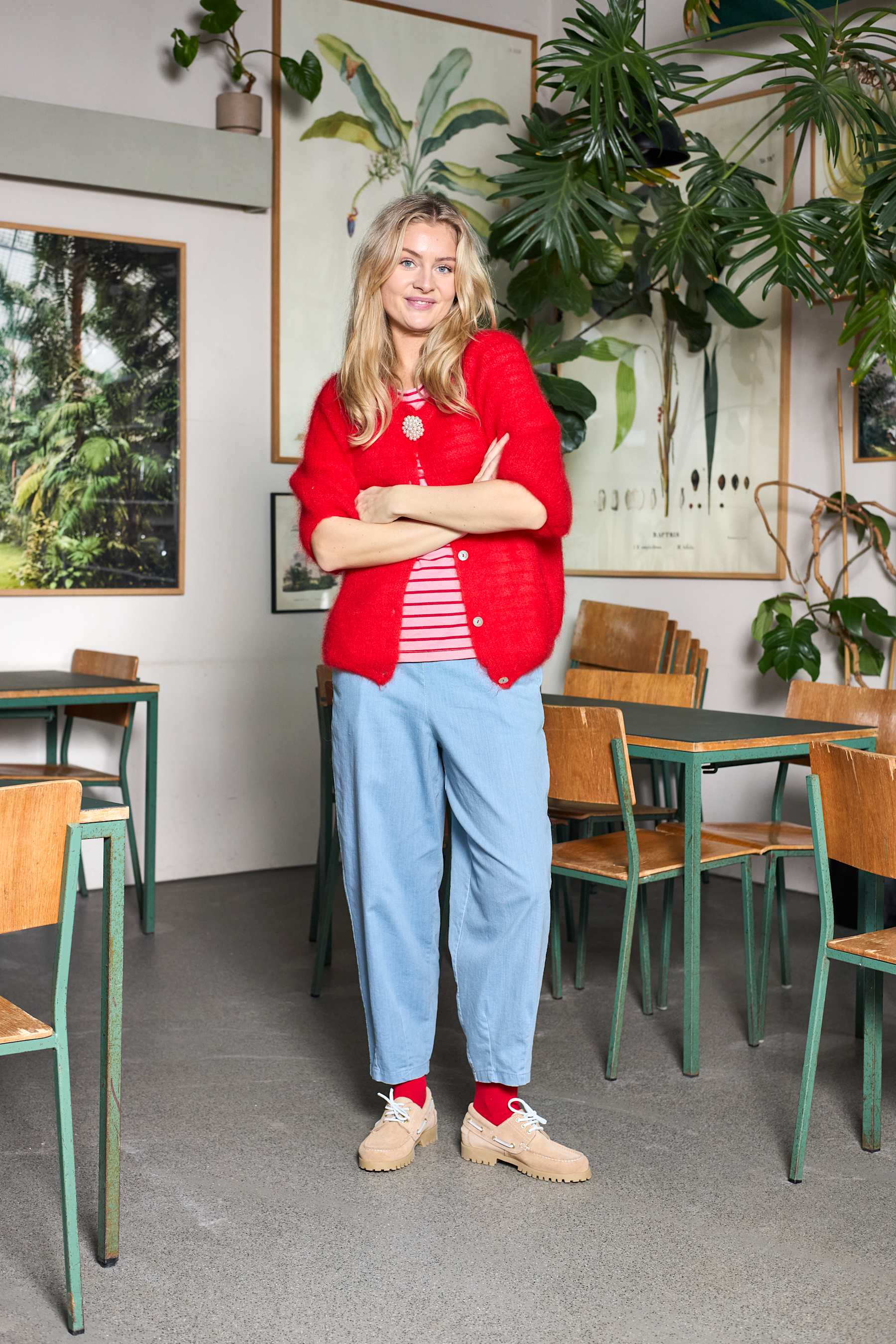 Black Colour Denim Barrel Pant (+Farver)