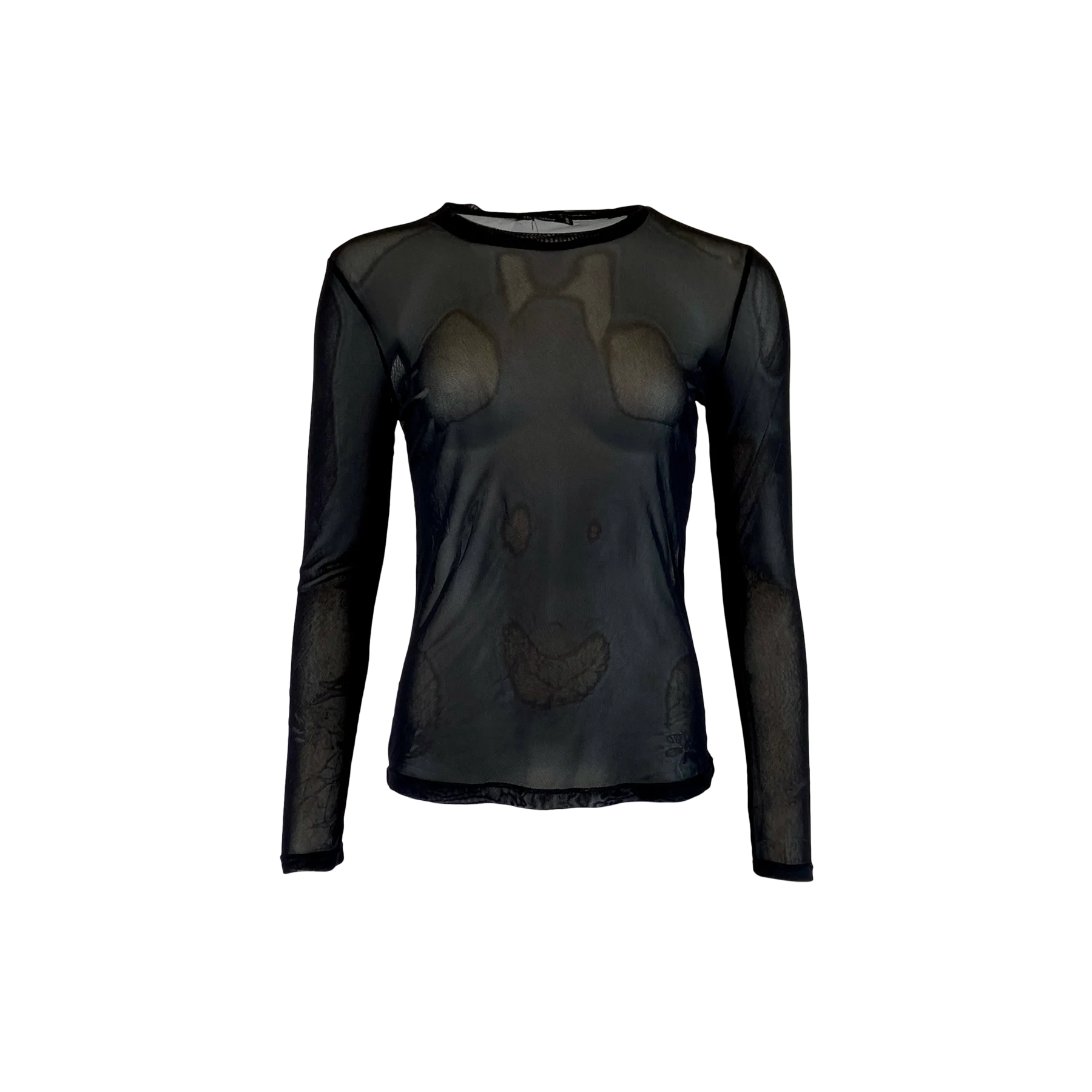 Black Colour Annie Mesh Blouse(+Farver)