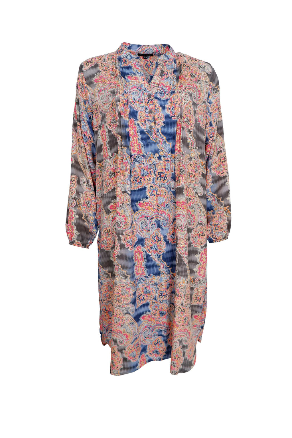 Black Colour  Luna Pleat Tunic dress