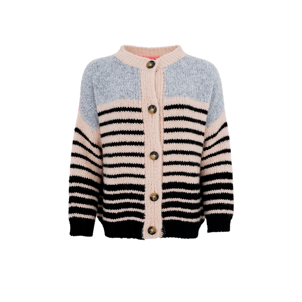 Black Colour Hilda Knit Cardigan