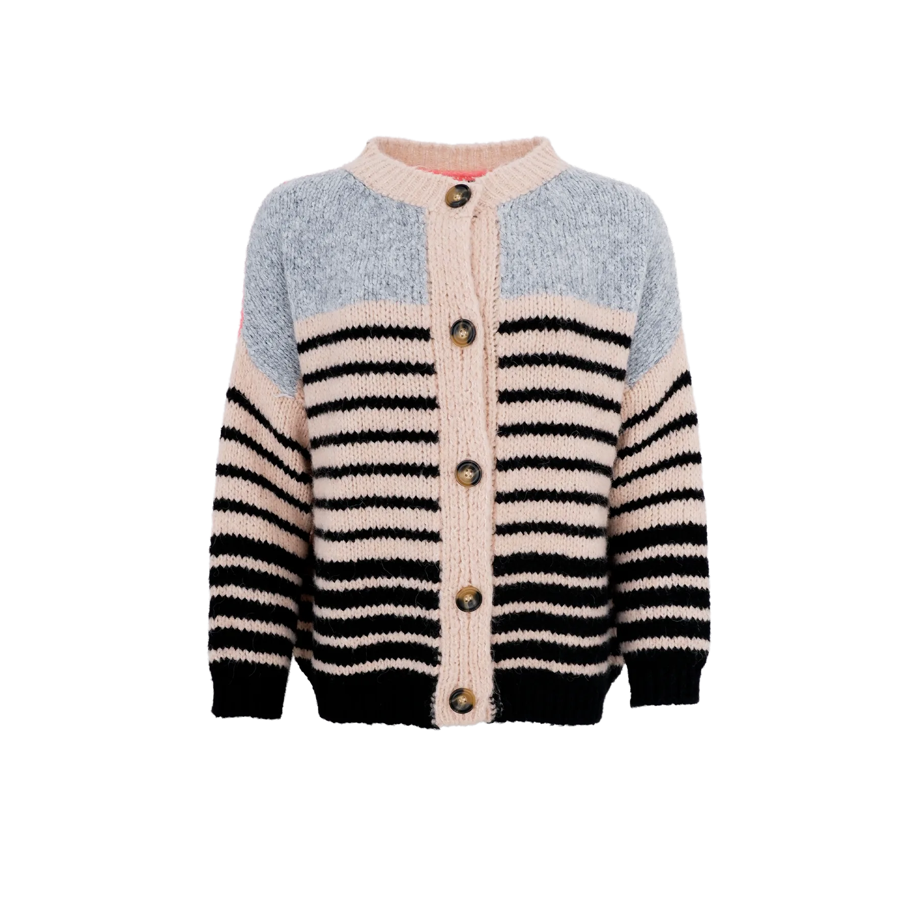 Black Colour Hilda Knit Cardigan