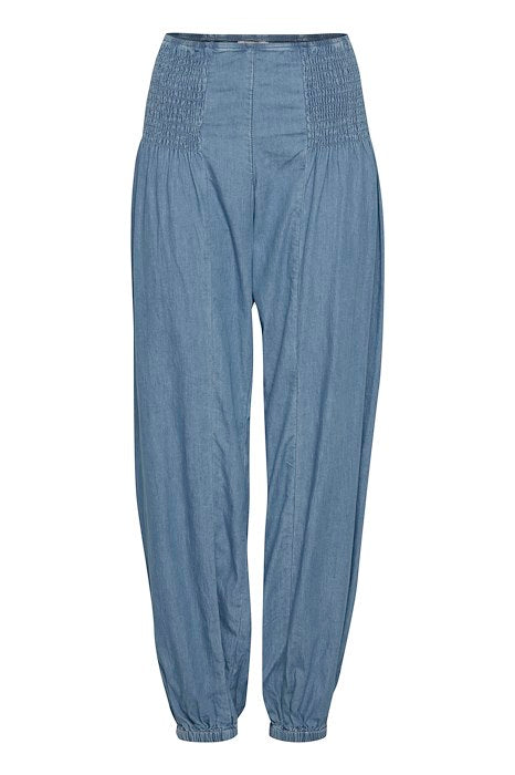 JILL WIDE DENIM PANT PULZ (+Farver)