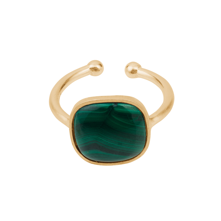 Pernille corydon malachite online ring