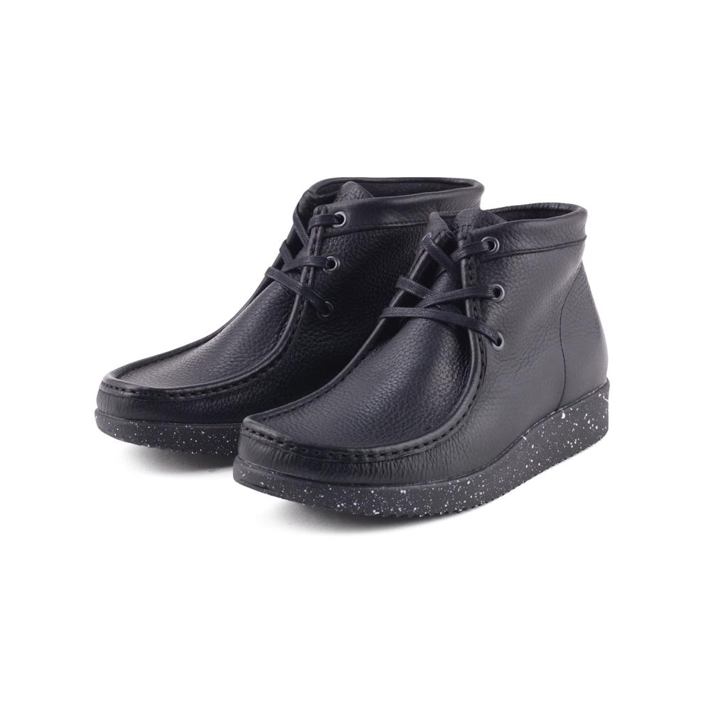 EMMA BLACK LEATHER NATURE  Seminkjole