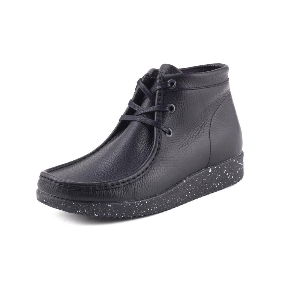 EMMA BLACK LEATHER NATURE  Seminkjole