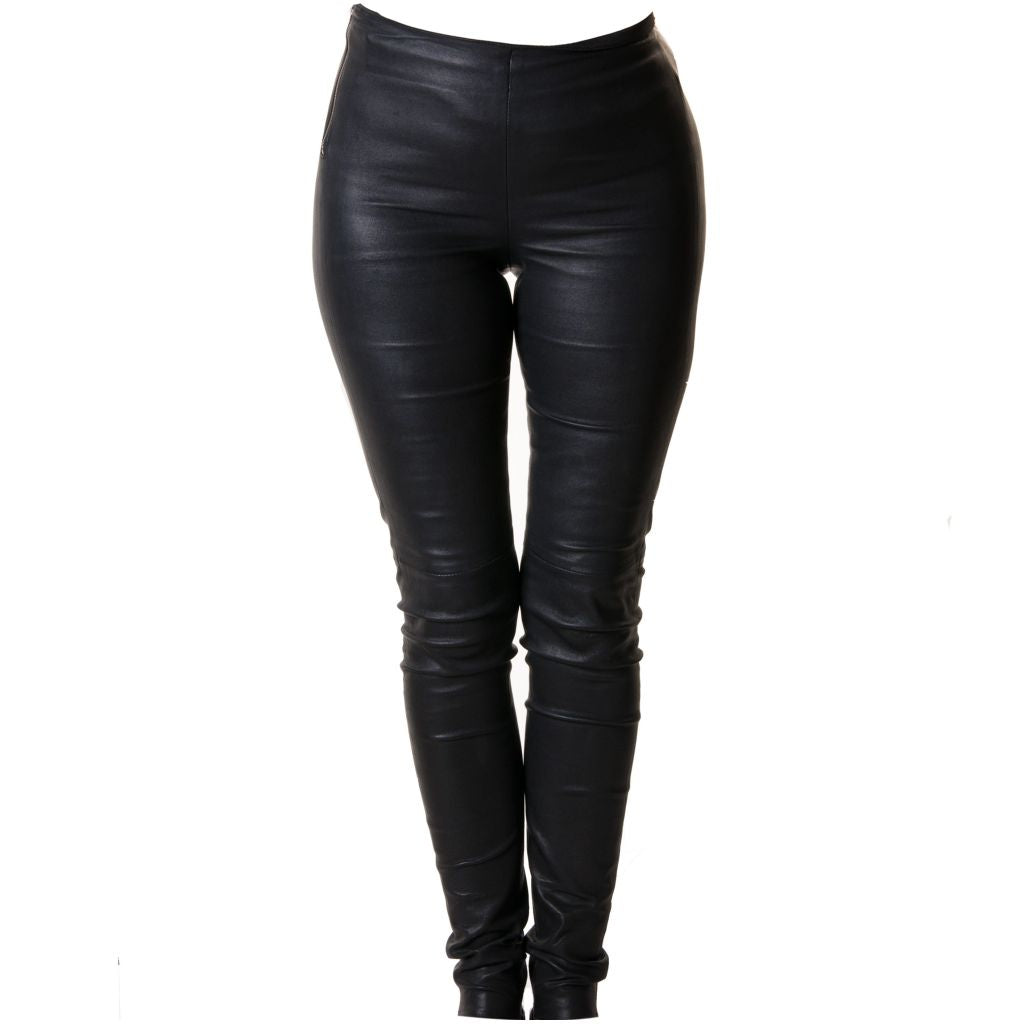 STRETCHABLE LEGGINGS BUTTERFLY (+FARVER) BLACK / 46 Seminkjole