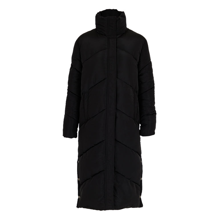 Neo Noir - Daylight Puffer Jakke (Sort)  Seminkjole