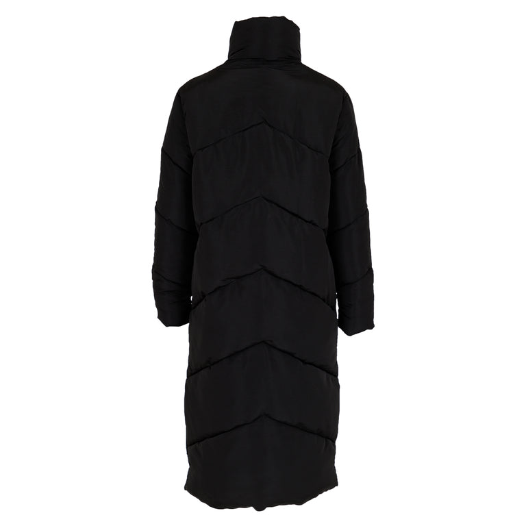 Neo Noir - Daylight Puffer Jakke (Sort)  Seminkjole