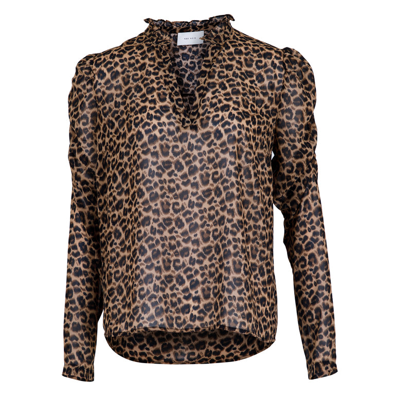 LESLEY LEO BLOUSE NEO NOIR  Seminkjole