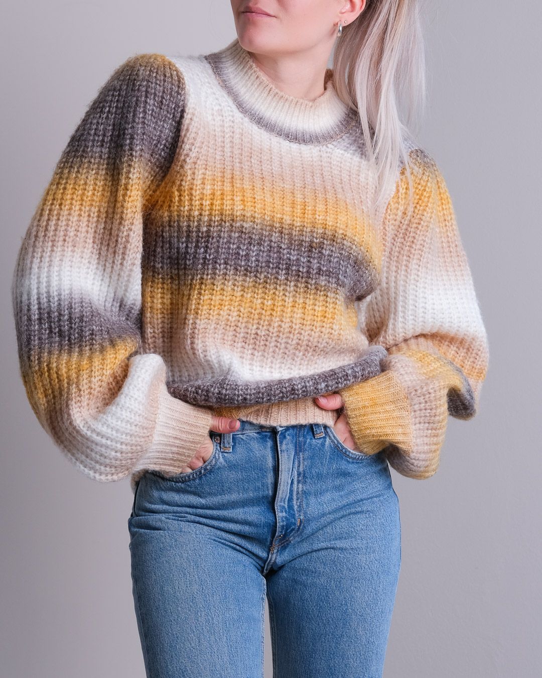 Neo Noir Aria Ombre Knit Blouse