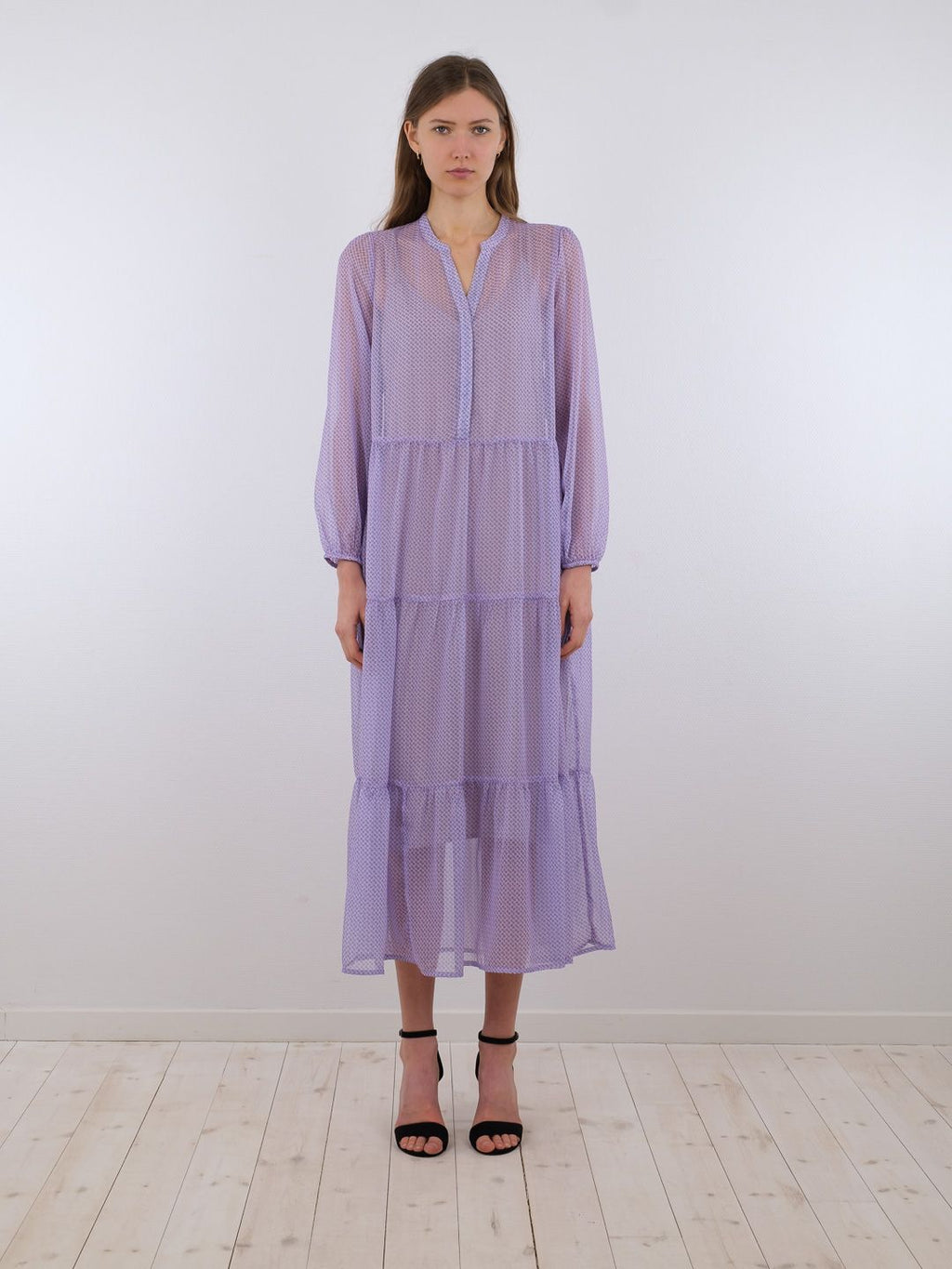 Neo Noir Nobis Graphic Tile Dress (+Farver)
