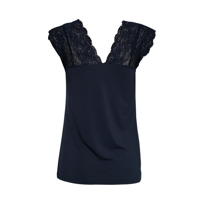 ELONA STRAP TOP CULTURE (+FARVER) NAVY / XS Seminkjole