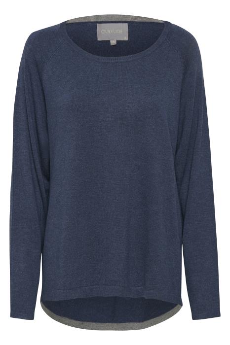 ANNE MARIE SOLID JUMPER CULTURE (+FARVER) BLUE IRIS MELANGE / XS Seminkjole