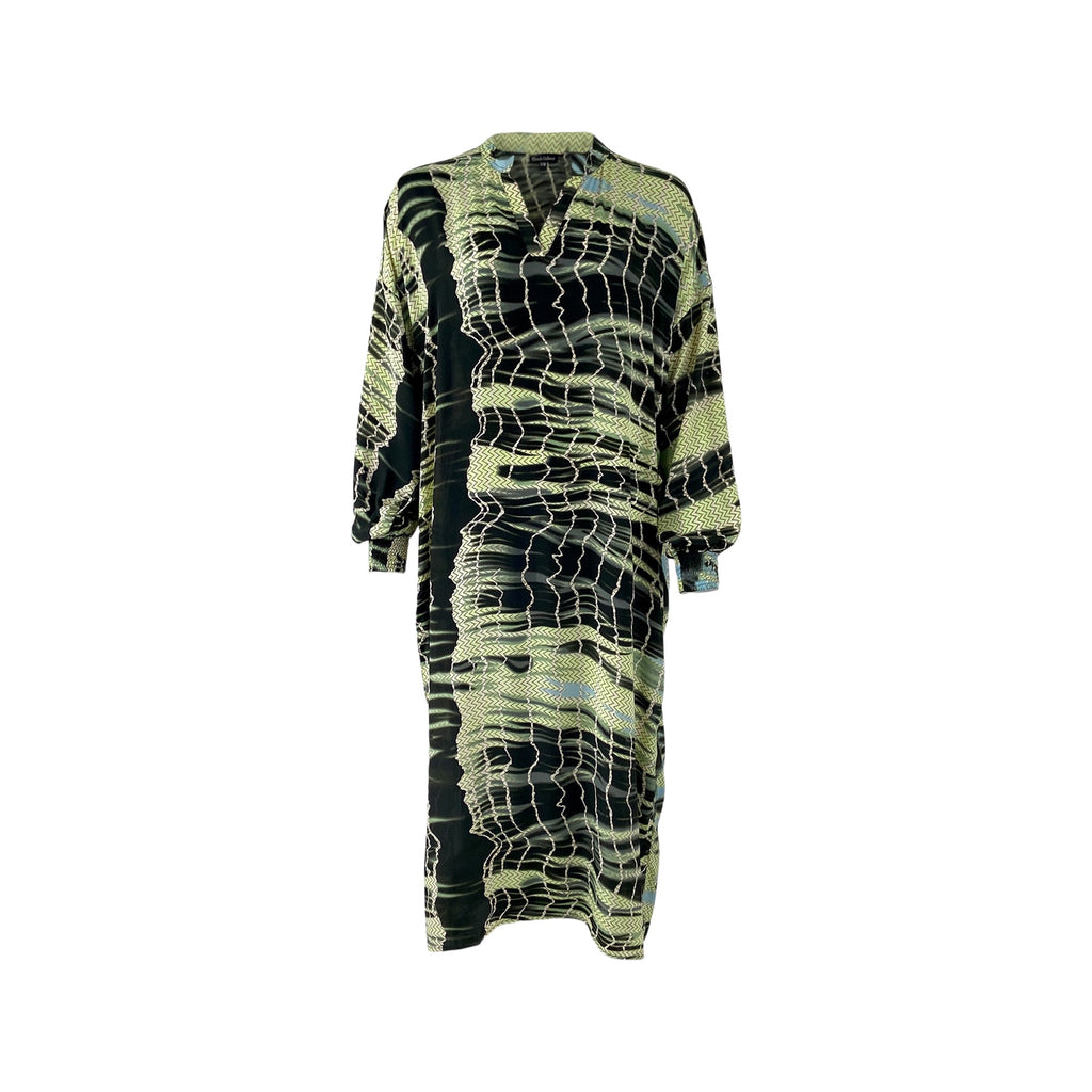 Black Colour Pixi Batik Kaftan Dress(+Farver)