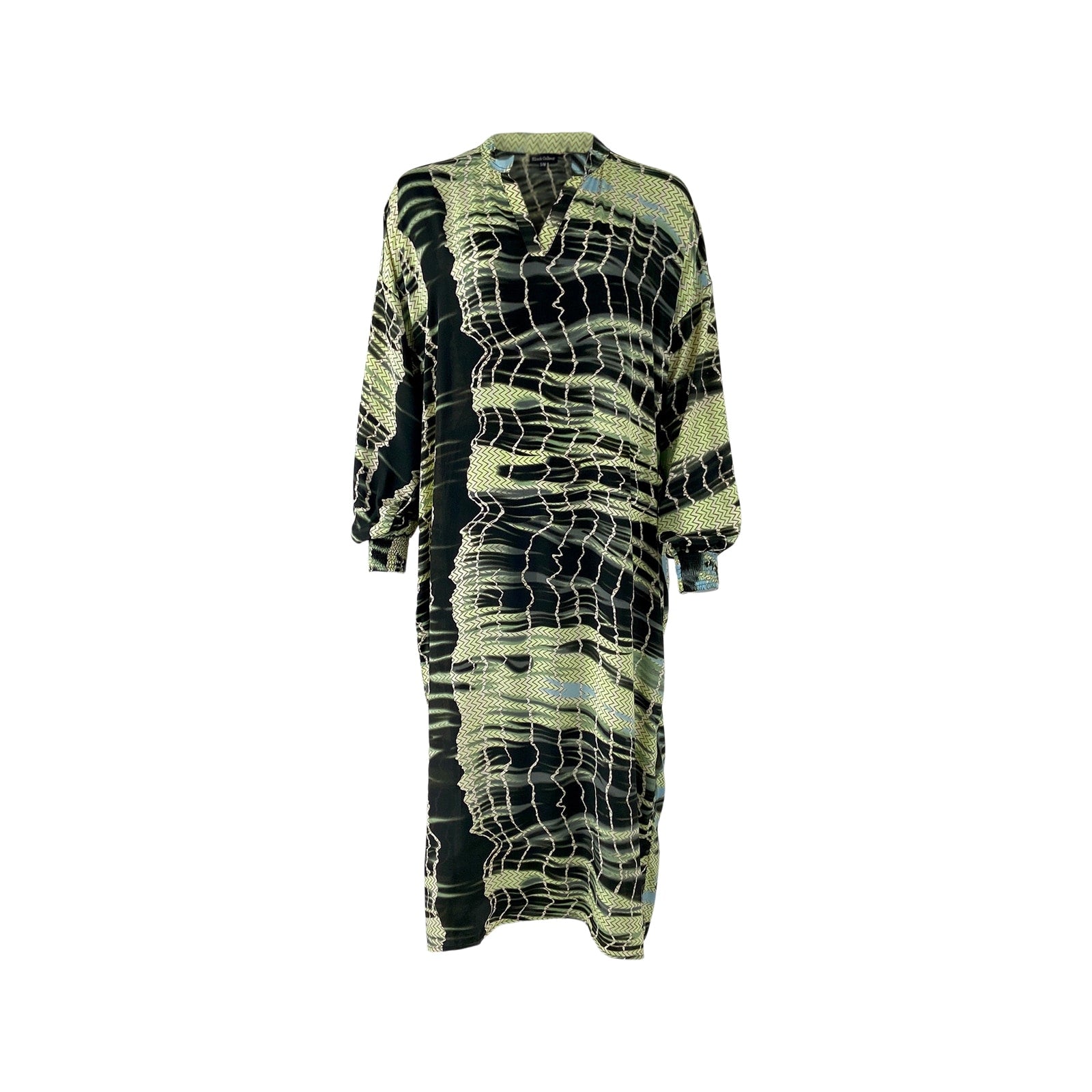 Black Colour Pixi Batik Kaftan Dress(+Farver)