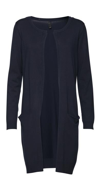 SARA LONG CARDIGAN PULZ (+FARVER) NAVY / XXL Seminkjole