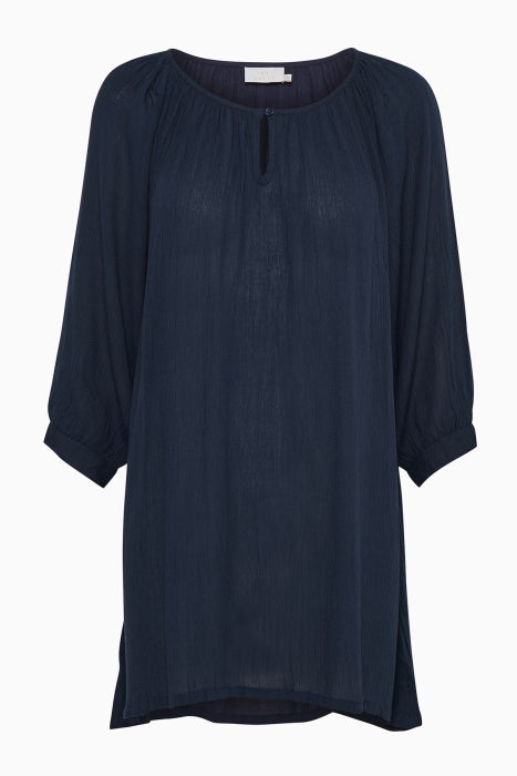 AMBER TUNIC KAFFE (+FARVER) MARINE / 32 Seminkjole