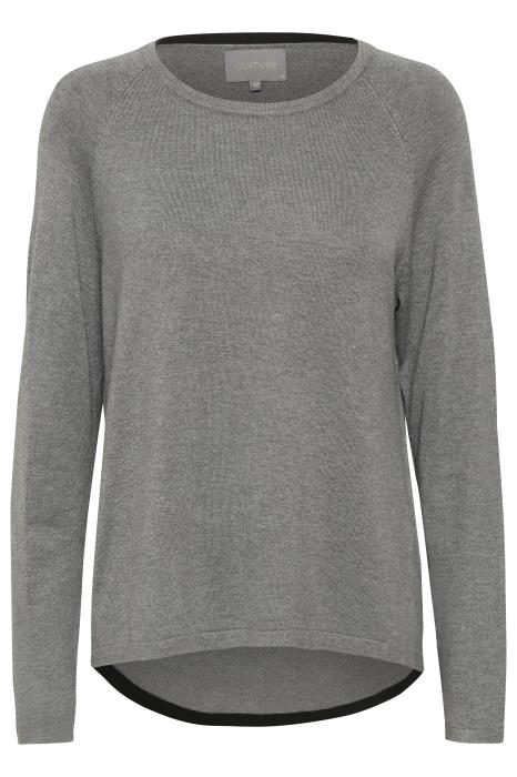 ANNE MARIE SOLID JUMPER CULTURE (+FARVER) GREY MELAN / XS Seminkjole