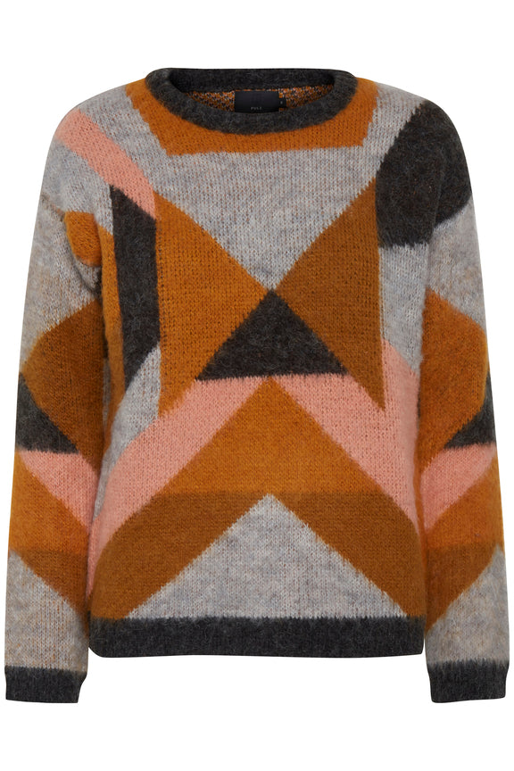 PZTRIANGLE L/S PULLOVER PULZ  Seminkjole