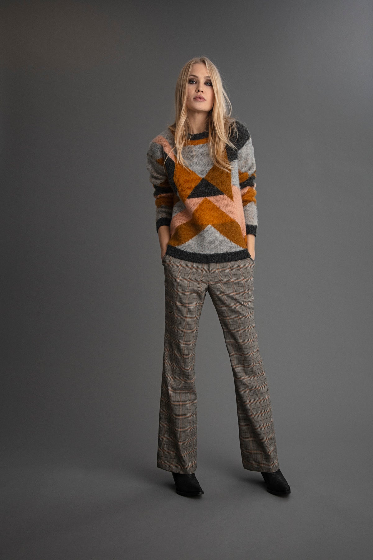 PZTRIANGLE L/S PULLOVER PULZ  Seminkjole