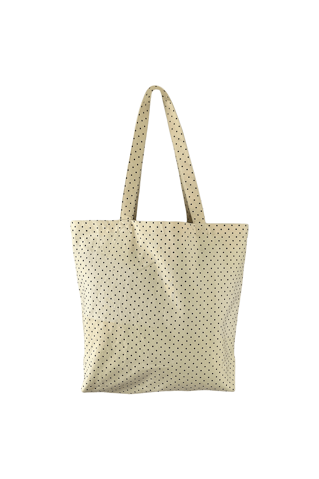 Black Colour Misha Dotted Canvas Shopper (+Farver)