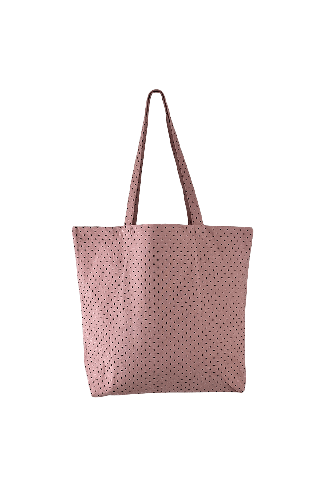Black Colour Misha Dotted Canvas Shopper (+Farver)