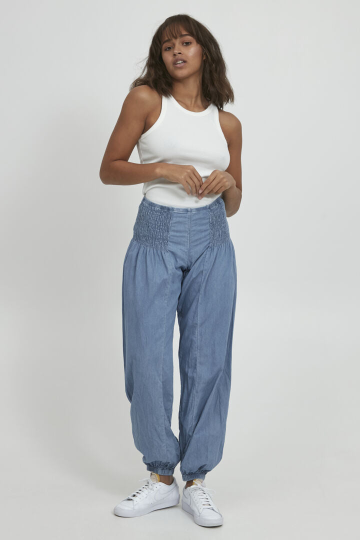 JILL WIDE DENIM PANT PULZ (+Farver)