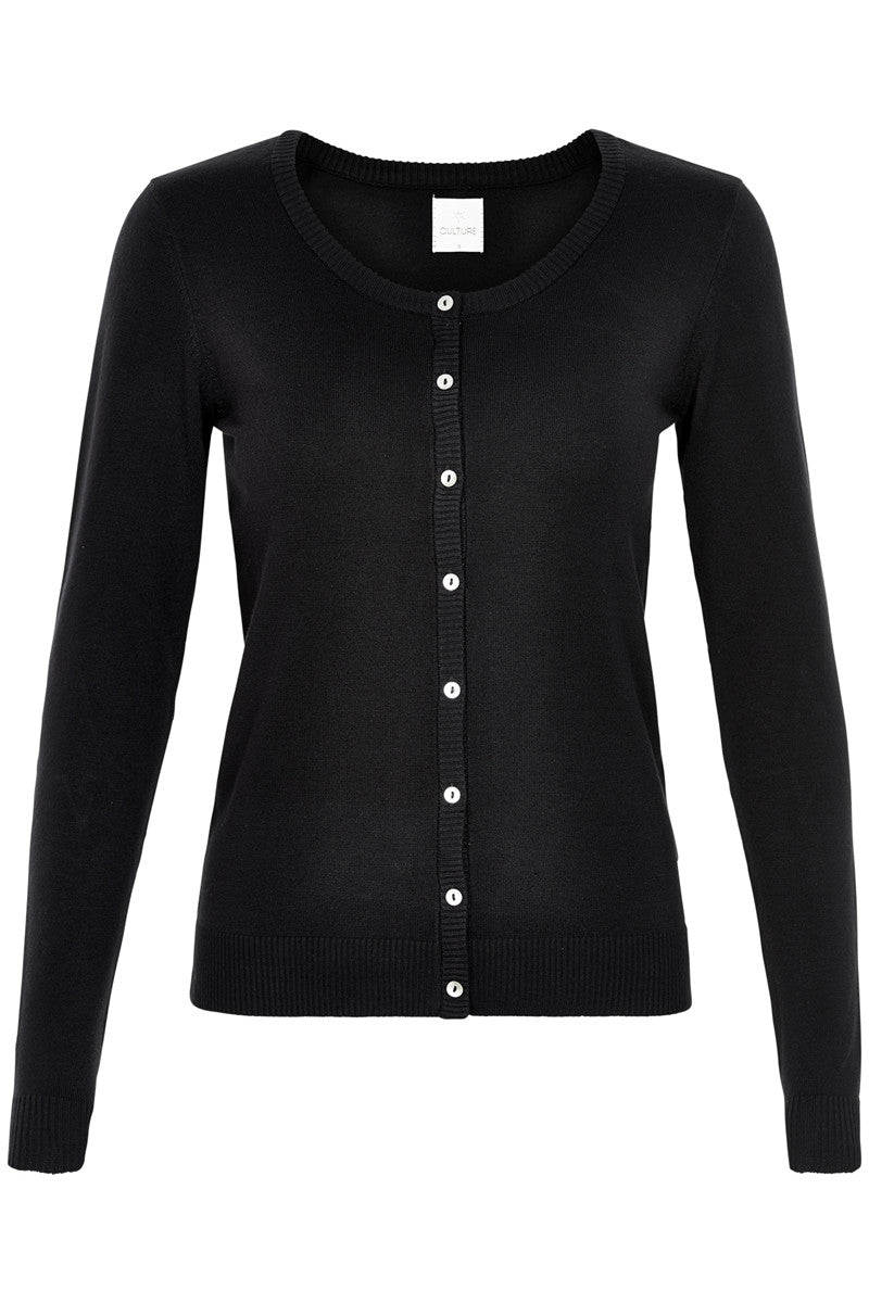 ANNEMARIE CARDIGAN (+FARVER) BLACK / XXL Seminkjole