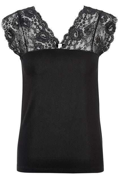 ELONA STRAP TOP CULTURE (+FARVER) SORT / XXL Seminkjole