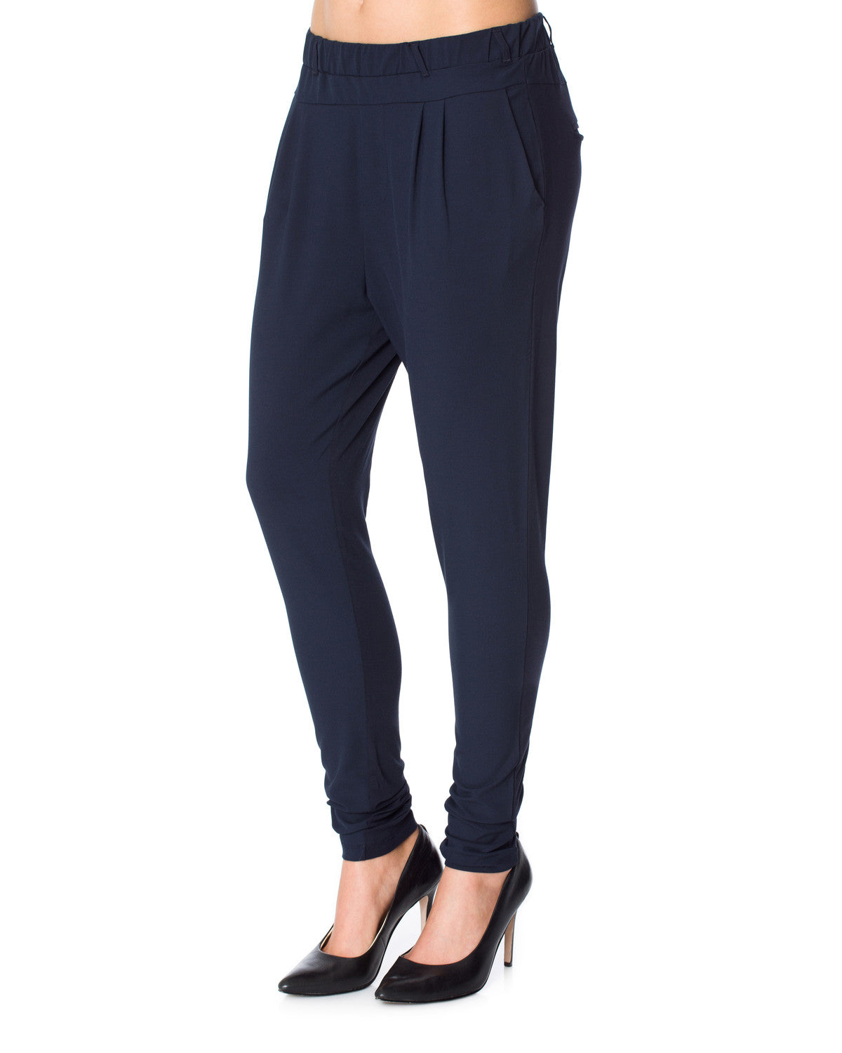 JILLIAN PANT - KAFFE (+FARVER) MIDNIGHT MARINE / 32 Seminkjole