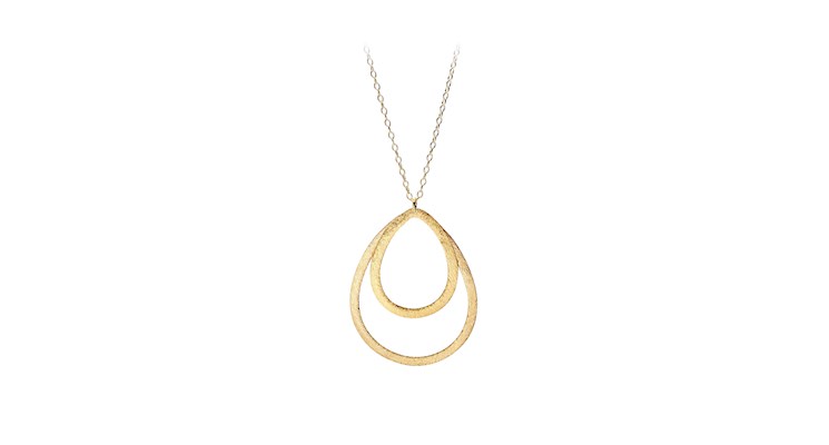 DOUBLE DROP - PERNILLE CORYDON GULD / ONE Seminkjole