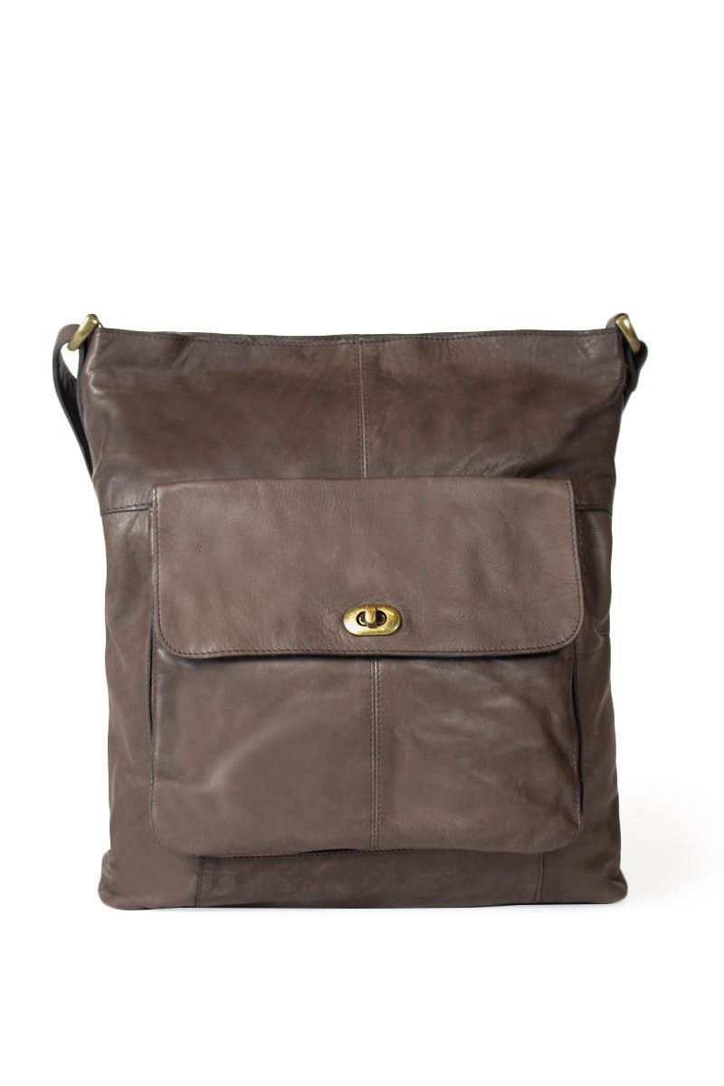 BAG LARGE - RE.DESIGNED BY DIXIE (+FARVER) DARK BROWN Seminkjole