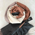 SCARVES THREE M TAUPE MIX Seminkjole