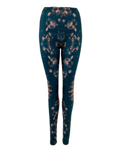 Black Colour Aya Tie Dye Leggings