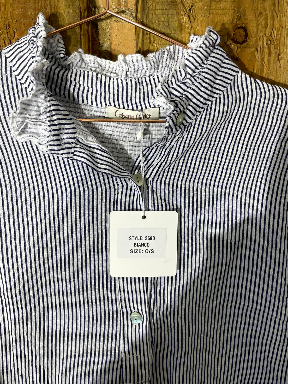 Cabana Living Blue Stripe Shirt
