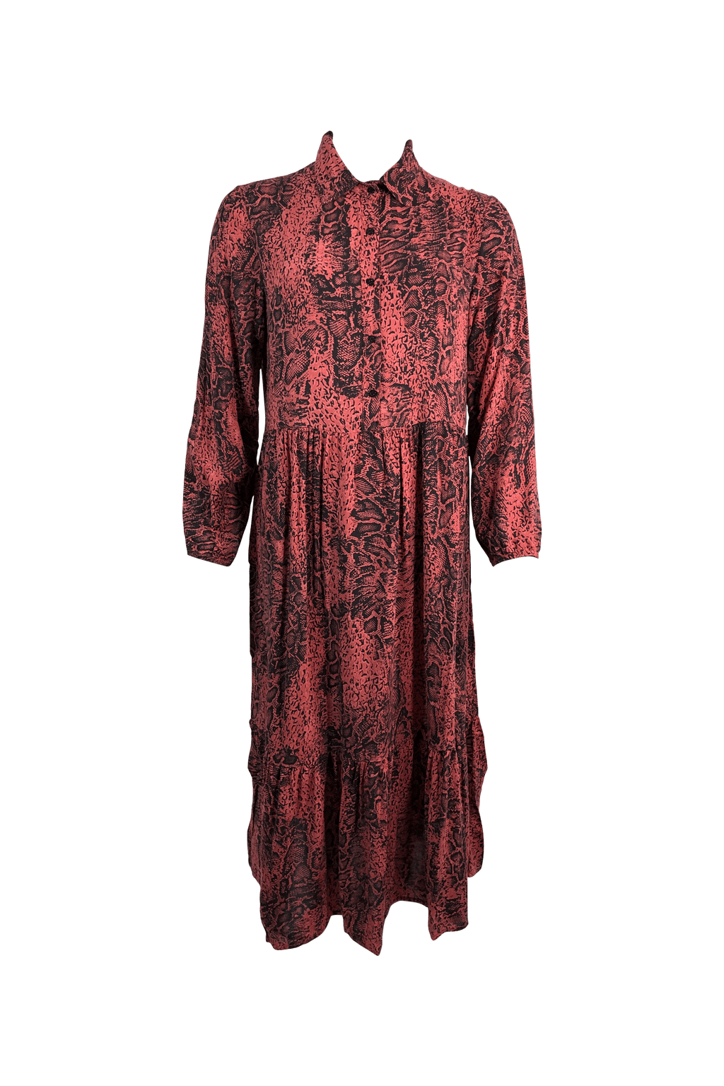ADELE SNAKE DRESS BLACK COLOUR  Seminkjole