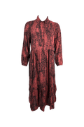 ADELE SNAKE DRESS BLACK COLOUR  Seminkjole