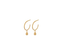 PERNILLE CORYDON WATERDROP HOOPS(+FARVER)