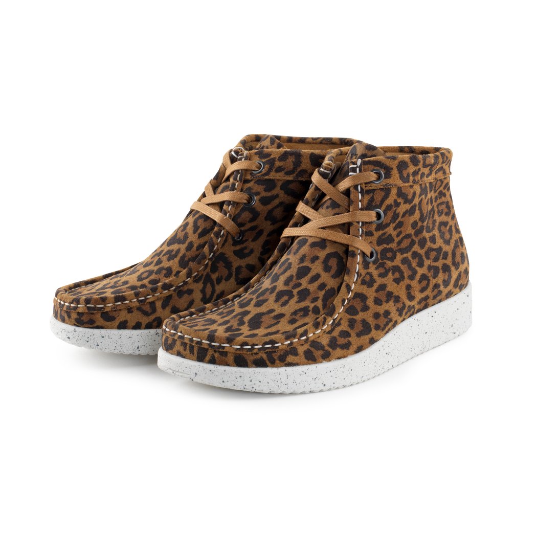 EMMA SUEDE LEOPARD ST&Oslash;VLE  Seminkjole