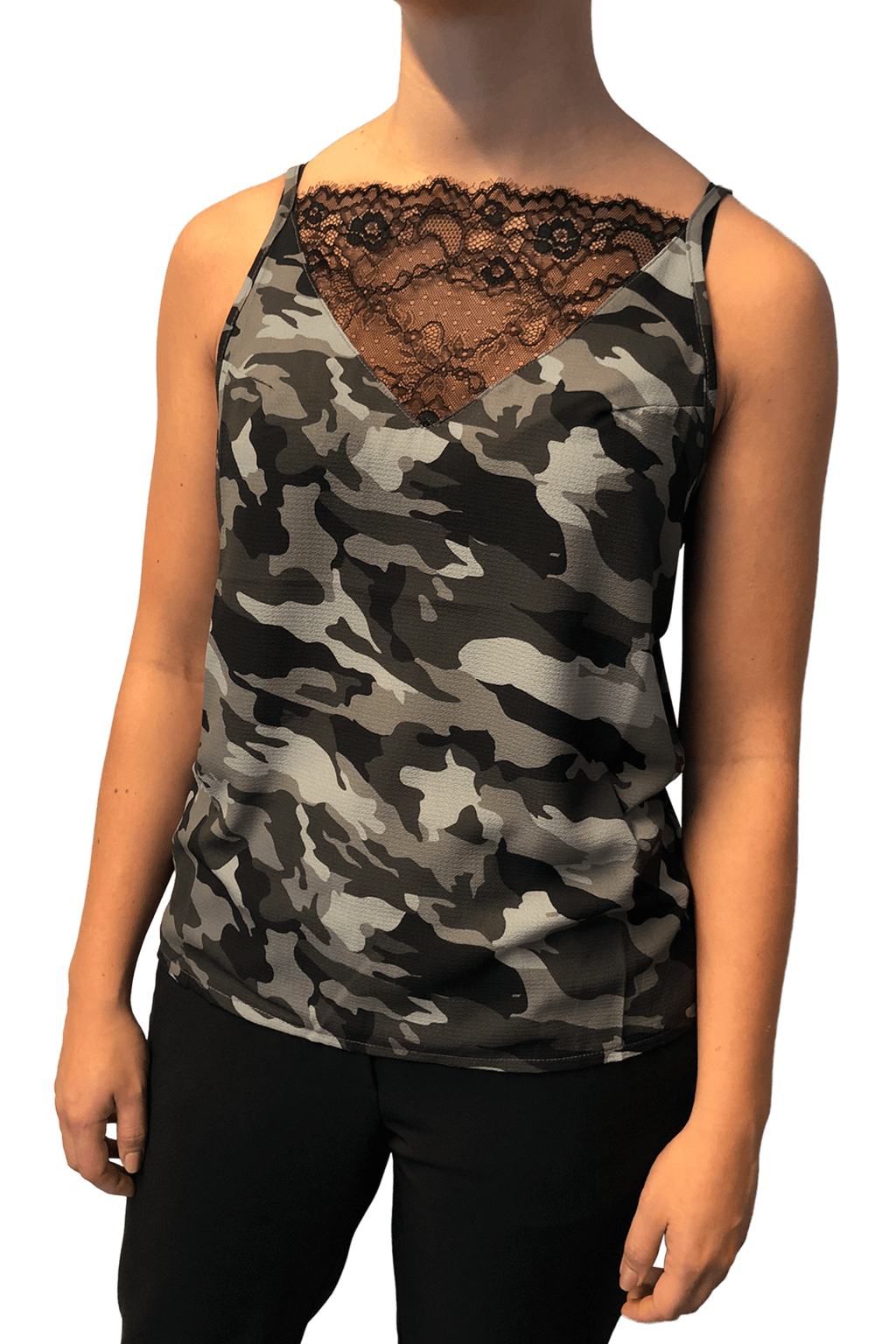 LACE TOP BLACK COLOUR (+FARVER)  Seminkjole