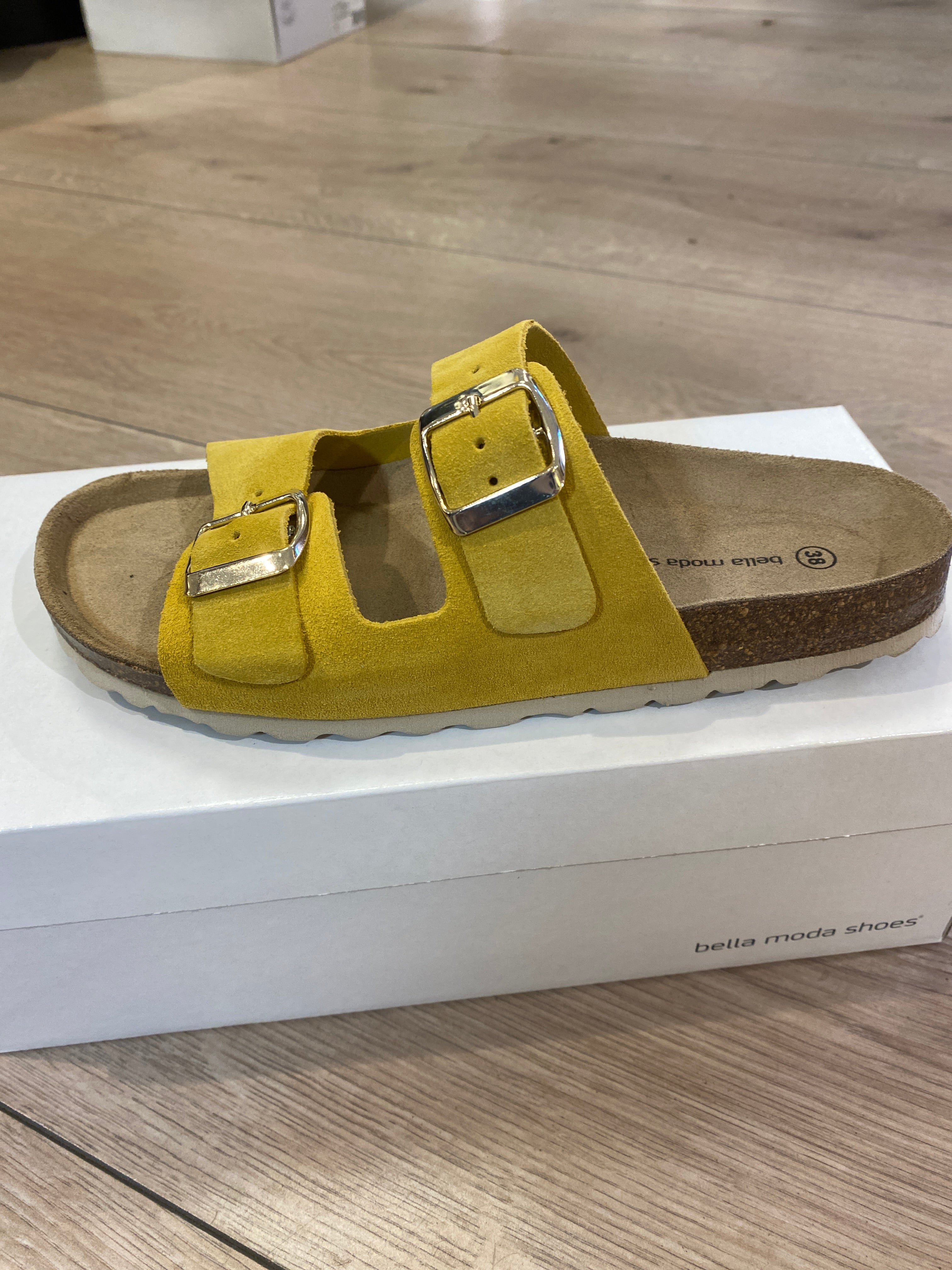 SANDAL BELLA MODA (+FARVER) YELLOW / 36 Seminkjole