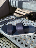 BELLA MODA SANDAL(+FARVER) NAVY / 36 Seminkjole