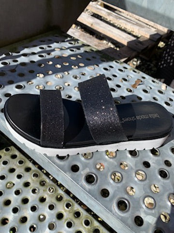 BELLA MODA SANDAL(+FARVER) BLACK / 36 Seminkjole