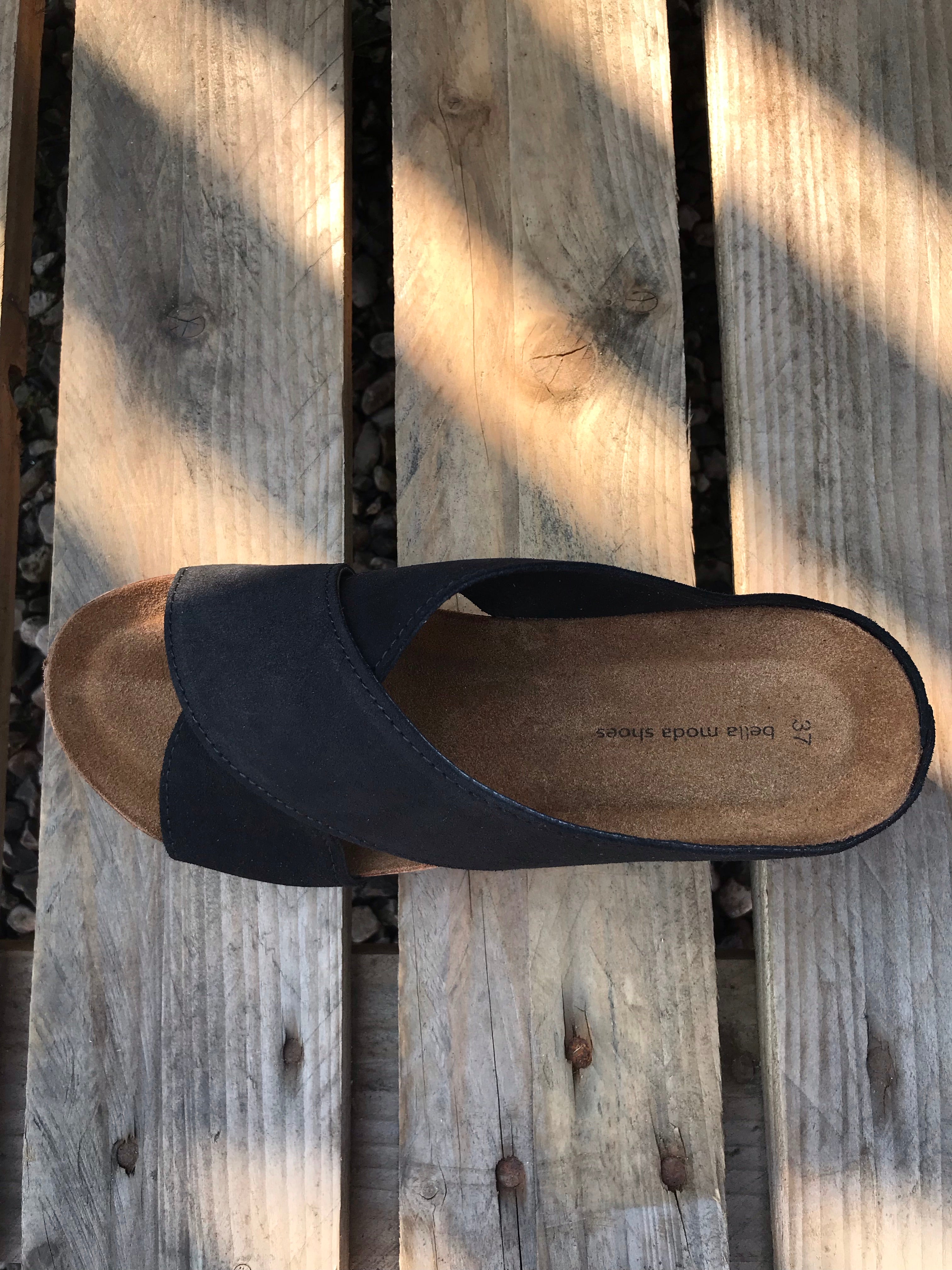 SANDAL SLIPPERS BELLA MODA (+FARVER)  Seminkjole