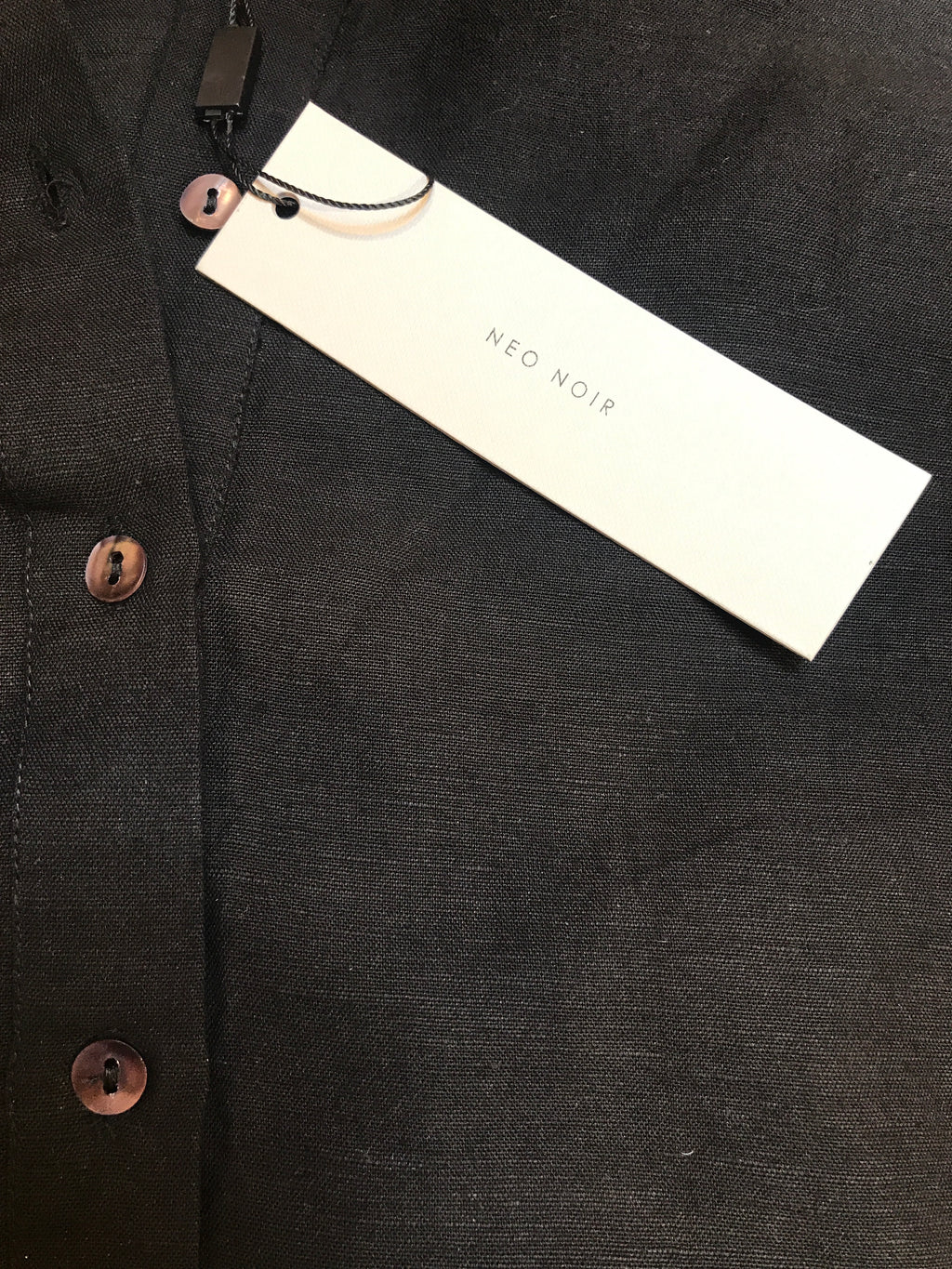 DIA LINEN SHIRT NEO NOIR (+FARVER)  Seminkjole