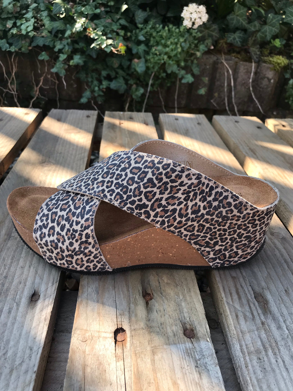 SANDAL SLIPPERS BELLA MODA (+FARVER) LEOPARD / 36 Seminkjole