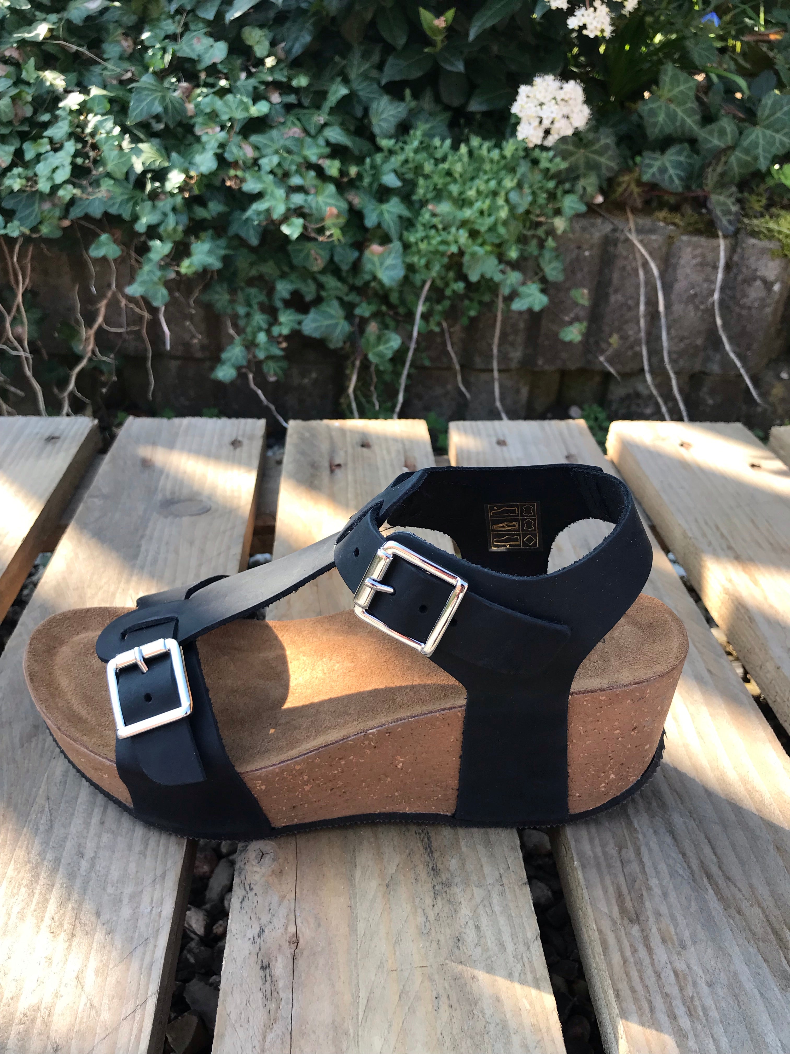 SANDAL DOUB. SP&AElig;NDE BELLA MODA (+FARVER) BLACK / 36 Seminkjole