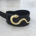 BELT SNEAK - THREE M (+FARVER) BLACK/GULD / 80 Seminkjole