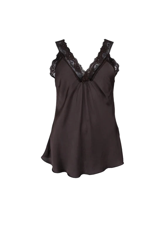 Black Colour Bea Lace Top (+Farver)