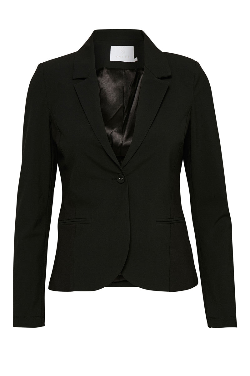 JILLIAN BLAZER - KAFFE (+FARVER) SORT / 32 Seminkjole